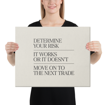 Determine Your Risk | It Works or It Doesn't | Move On to the Next Trade