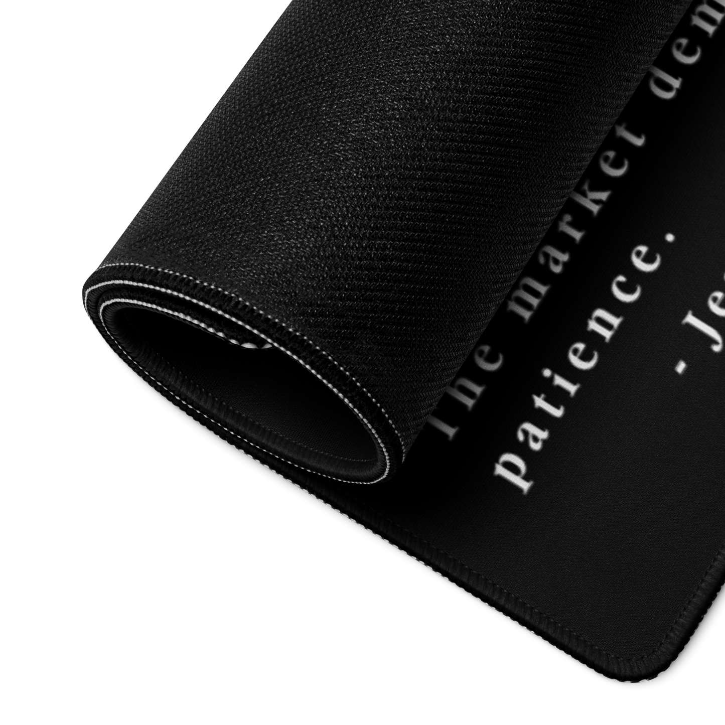 The Market Demands Patience